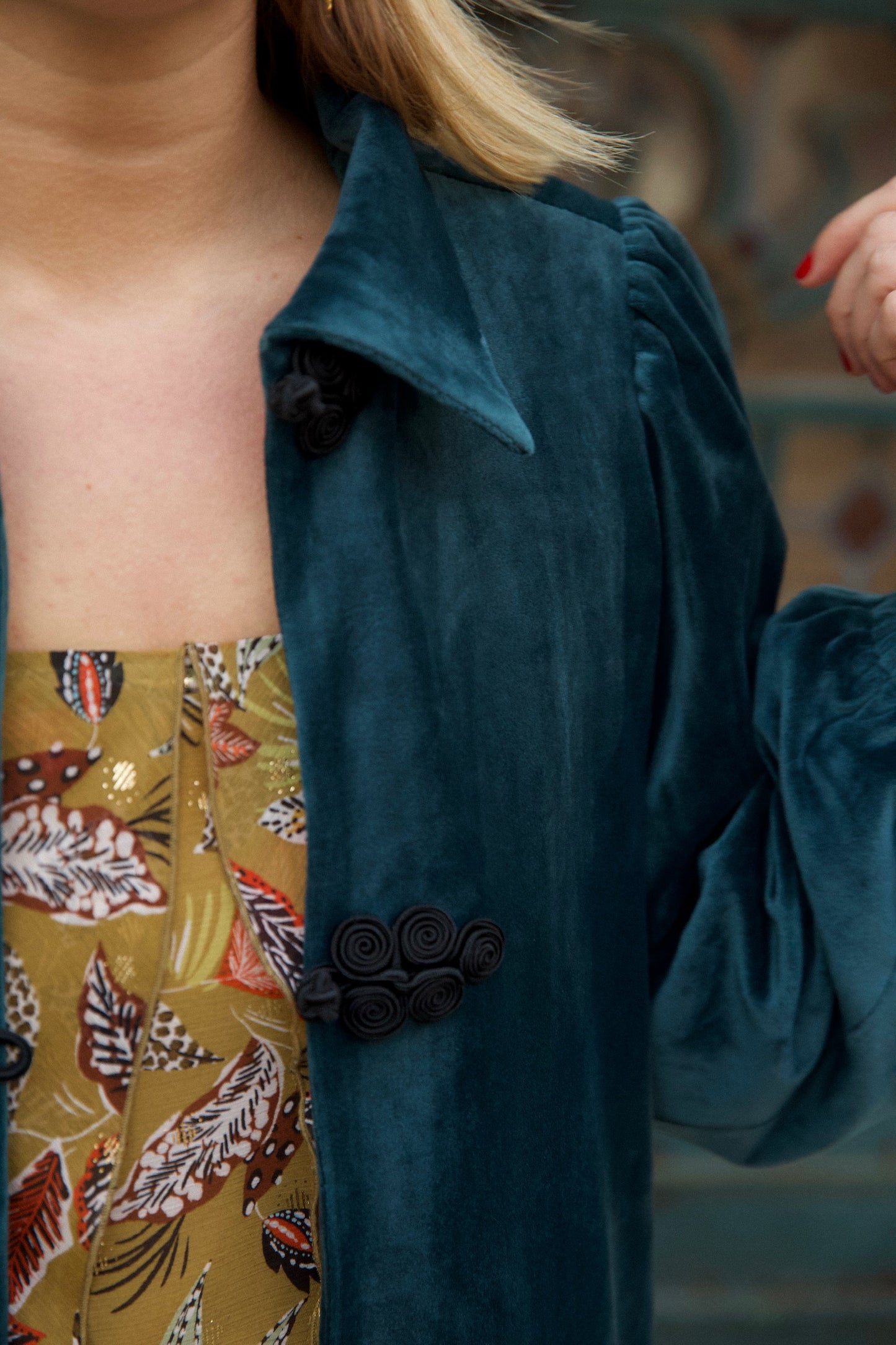 BLUE VELVET COAT