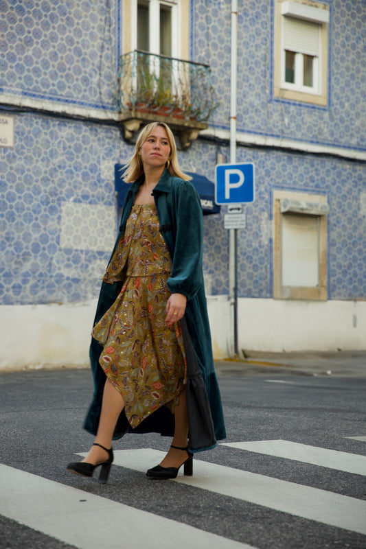 BLUE VELVET COAT