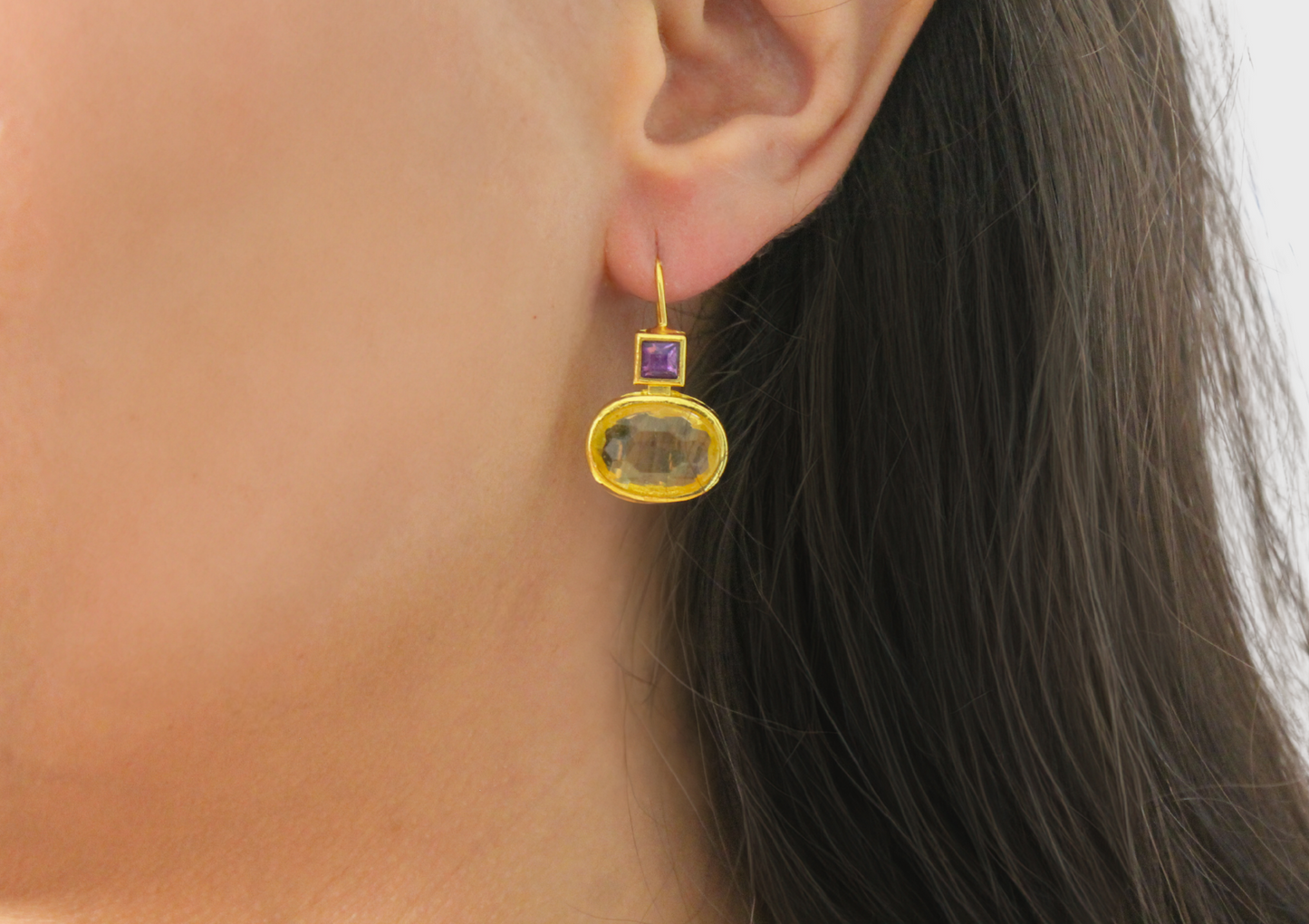 PENDIENTES NIKA EN AMARILLO