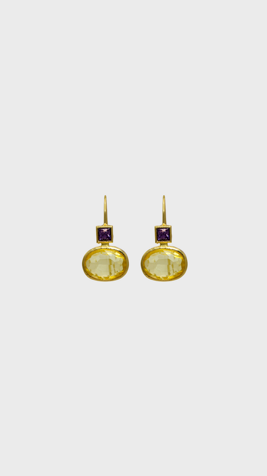PENDIENTES NIKA EN AMARILLO