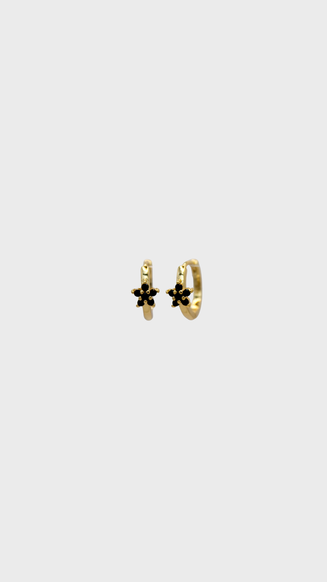 FLORA BLACK HOOP