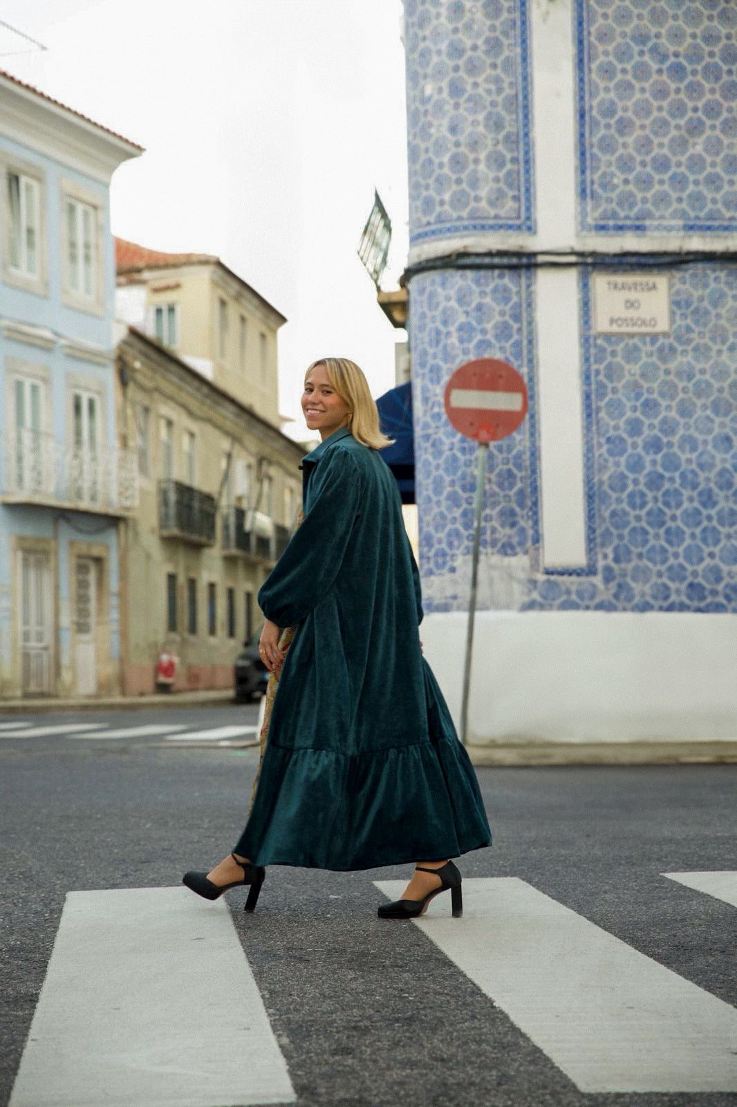 BLUE VELVET COAT